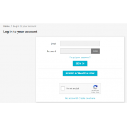 Customer Registration and recaptcha