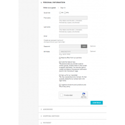 Customer Registration and recaptcha